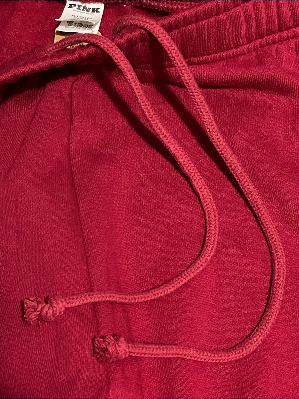 Victoria's Secret PINK Ivy Extra Bol Flare Polar Sweatpants Red Sz XL, NWT - Picture 7 of 11